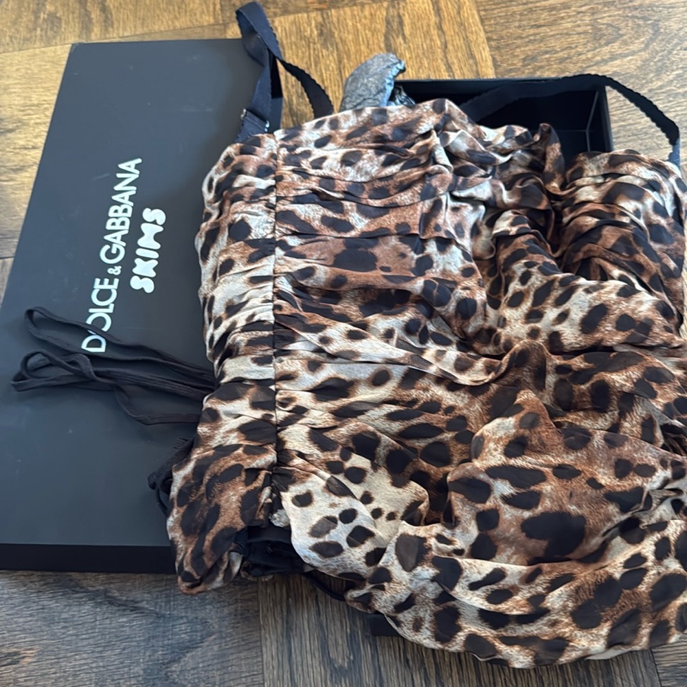 Dolce & Gabbana x Skims leopard romance Corset top size M new with tags